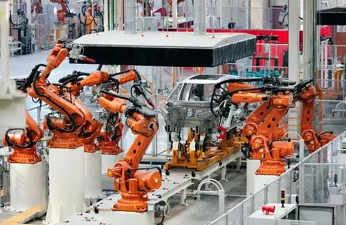 蔚来合肥工厂:配261台全铝车身线机器人